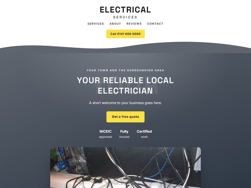 Tradesperson website template