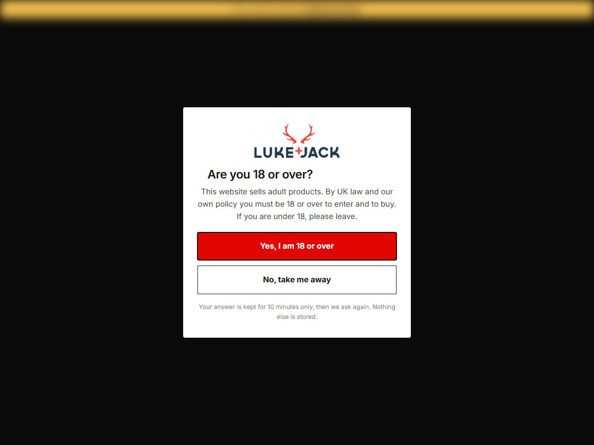 Luke and Jack website, home page